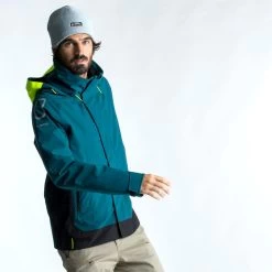 Tribord Blouson De Voile - Veste De Pluie Sailing 500 Homme Pétrole Jaune -Célèbre Pêche Magasin blouson de voile veste de pluie sailing 500 homme petrole jaune 2