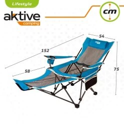 Chaise Longue Pliante De Camping Aktive -Célèbre Pêche Magasin chaise longue pliante de camping aktive 5