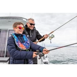 PLASTIMO GILET AUTOMATIQUE EVO JUNIOR BLEU - HARNAIS + SOUS CUTALE -Célèbre Pêche Magasin gilet automatique evo junior bleu harnais sous cutale 3