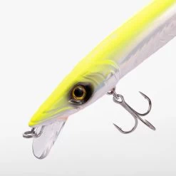 Jerkbait Pêche Au Leurre En Mer JERKUDA 170F Blanc Fluo -Célèbre Pêche Magasin jerkbait peche au leurre en mer jerkuda 170f blanc fluo 2