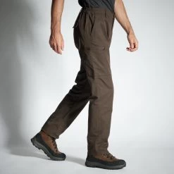 PANTALON CARGO RESISTANT STEPPE 300 MARRON -Célèbre Pêche Magasin pantalon cargo resistant steppe 300 marron 3