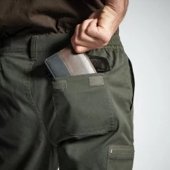 PANTALON CARGO RESISTANT STEPPE 300 VERT -Célèbre Pêche Magasin pantalon cargo resistant steppe 300 vert 6