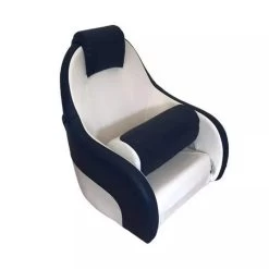 SIÈGE PILOTE DELUXE - BLANC / BLEU -Célèbre Pêche Magasin siege pilote deluxe blanc bleu 3