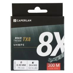 TRESSE PECHE AUX LEURRES TX8 GRIS 300M -Célèbre Pêche Magasin tresse peche aux leurres tx8 gris 300m 2