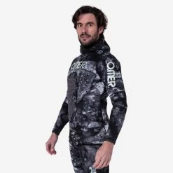 Veste Chasse Sous-marine OMER Homme Néoprène Refendu 5mm - BLACKSTONE